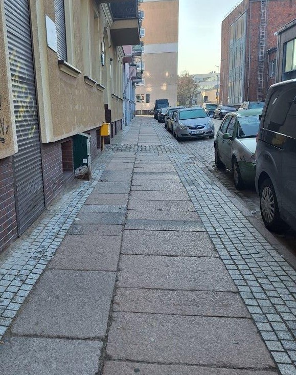 Chodnik zrealizowany w ramach zadania SBO