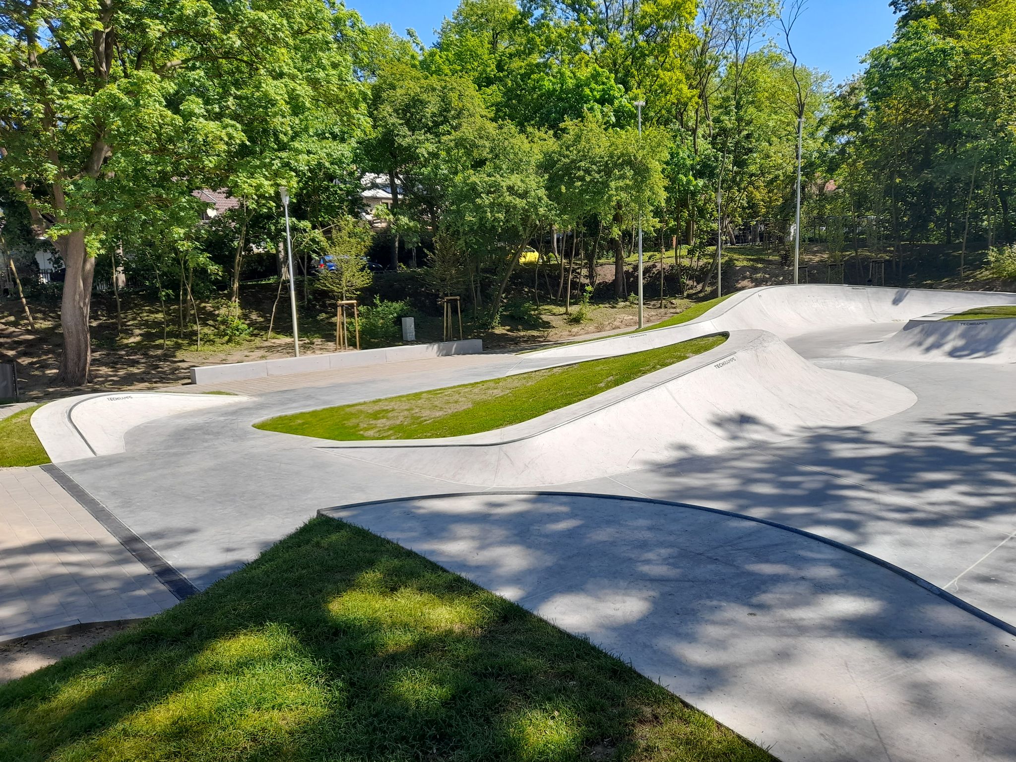 widok zrealizowanego projektu Skatepark Chełminek